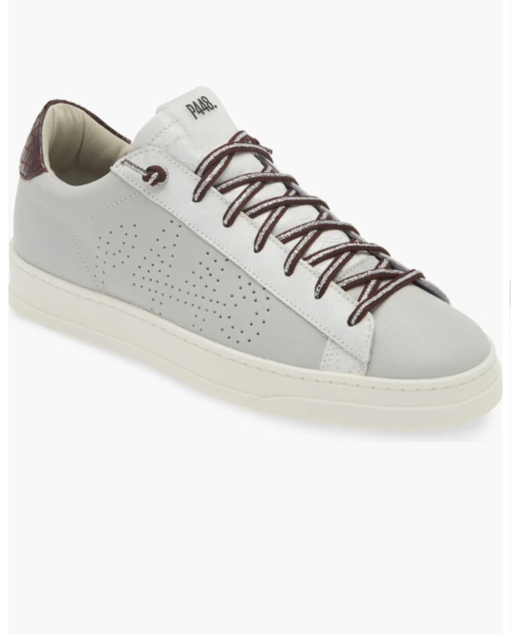 P448 Jack Perforated Sneaker Pastel/Lilac Leather Casual EU 38/7.5 US NEW
